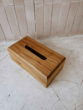 Load image into Gallery viewer, Teak Tissue Box

