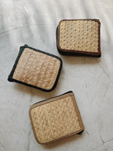 Load image into Gallery viewer, Cove Rattan &amp; Canvas Eco Tote Bag
