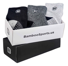 Load image into Gallery viewer, Premium Bamboo Rayon Quarter High Crew Socks
