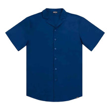Load image into Gallery viewer, Men’s Short Sleeve Tailored Fit Button-Down Shirt – Blue Sapphire
