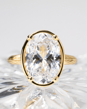 Load image into Gallery viewer, Sterling Silver Oval Cut CZ Cocktail Ring
