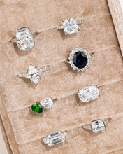Load image into Gallery viewer, Sterling Silver Princess Baguette Ring
