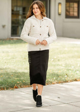 Load image into Gallery viewer, Erica Cotton Twill Midi Skirt - FINAL SALE
