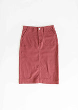 Load image into Gallery viewer, Erica Cotton Twill Midi Skirt - FINAL SALE

