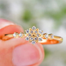 Load image into Gallery viewer, Fashion Luxury 925 Sterling Silver Snowflake Ring  - 2021 Trending Fashion Jewelry for women Wedding Band Ring Promise Love Engagement Rings
