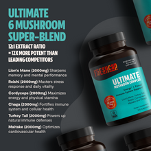 Load image into Gallery viewer, Organic Mushroom Complex Supplement Capsules - DON GREAT

