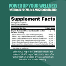 Load image into Gallery viewer, Organic Mushroom Complex Supplement Capsules - DON GREAT
