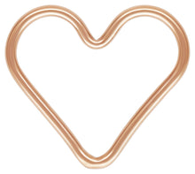 Load image into Gallery viewer, Heart Jump Ring for Permanent Jewelry, Gold-Filled
