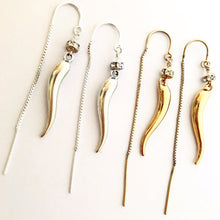 Load image into Gallery viewer, Italian Horn earrings
