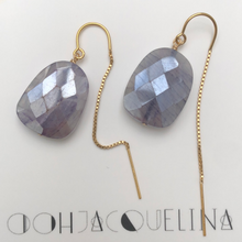 Load image into Gallery viewer, Moonstone Thread earrings
