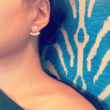 Load image into Gallery viewer, Secret Fan Ear Jacket stud earrings
