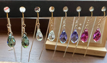 Load image into Gallery viewer, Swarovski Crystal droplet earrings
