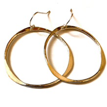 Load image into Gallery viewer, Hand Hammered Hoop earrings
