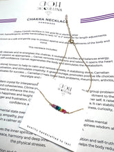 Load image into Gallery viewer, Chakra Stones Rainbow choker necklace

