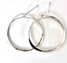 Load image into Gallery viewer, Hand Hammered Hoop earrings
