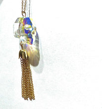 Load image into Gallery viewer, Skull Aurora borealis Swarovski skull necklace
