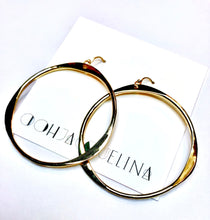 Load image into Gallery viewer, Hand Hammered Hoop earrings
