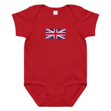 Load image into Gallery viewer, Union Jack Baby Bodysuit Onesie | 100% combed cotton jersey

