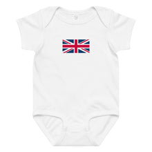 Load image into Gallery viewer, Union Jack Baby Bodysuit Onesie | 100% combed cotton jersey
