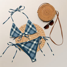 Load image into Gallery viewer, Cheeky Check String Bikini Set
