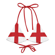 Load image into Gallery viewer, Flag of England String Bikini Top
