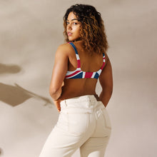 Load image into Gallery viewer, Union Jack Back Bikini Top | Union Jack on the Back | Removable Padding
