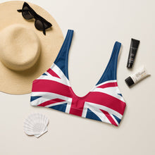 Load image into Gallery viewer, Union Jack Bikini Top | Removable Padding
