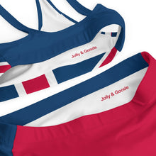 Load image into Gallery viewer, Union Jack Bikini | Cheeky | Blue and Red Bottom | Removable Padding
