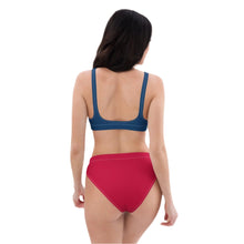 Load image into Gallery viewer, Union Jack Bikini | Cheeky | Blue and Red Bottom | Removable Padding
