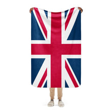 Load image into Gallery viewer, Union Jack Sherpa Blanket
