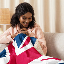 Load image into Gallery viewer, Union Jack Sherpa Blanket
