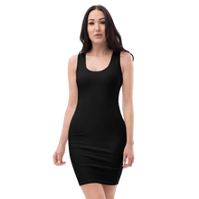 Load image into Gallery viewer, Houndstooth Fitted Dress | Black &amp; White
