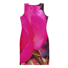 Load image into Gallery viewer, Pink &amp; Red Rose Bodycon Dress | Body Contour Dress
