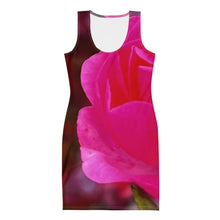Load image into Gallery viewer, Pink &amp; Red Rose Bodycon Dress | Body Contour Dress
