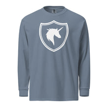 Load image into Gallery viewer, British Unicorn Shield | Garment-dyed Long-Sleeve Shirt
