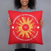 Load image into Gallery viewer, Emergency Screaming Pillow in Safety Red
