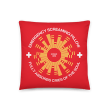 Load image into Gallery viewer, Emergency Screaming Pillow in Safety Red
