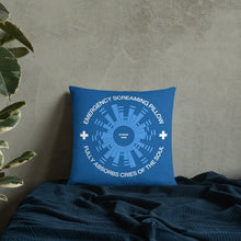 Load image into Gallery viewer, Emergency Screaming Pillow in Royally Screwed Blue
