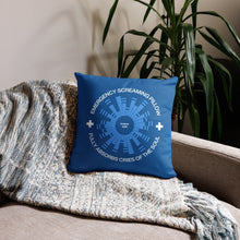 Load image into Gallery viewer, Emergency Screaming Pillow in Royally Screwed Blue
