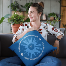 Load image into Gallery viewer, Emergency Screaming Pillow in Royally Screwed Blue
