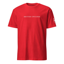 Load image into Gallery viewer, British Unicorn Tee with Shield on Sleeve
