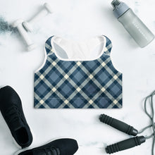 Load image into Gallery viewer, Cheeky Check Padded Racerback Sports Bra
