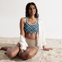 Load image into Gallery viewer, Cheeky Check Padded Racerback Sports Bra
