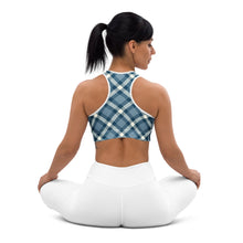 Load image into Gallery viewer, Cheeky Check Padded Racerback Sports Bra
