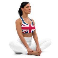 Load image into Gallery viewer, Union Jack Sports Bra | Padded

