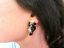 Load image into Gallery viewer, The Krista Black Cluster stud earrings
