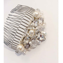 Load image into Gallery viewer, The Elizabeth Bridal Art Deco inspired tiara and hair comb
