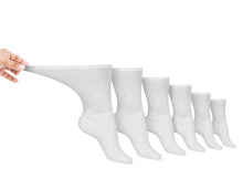Load image into Gallery viewer, Men's Cotton Diabetic Crew Socks (6 Pair) - DON GREAT
