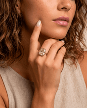 Load image into Gallery viewer, Sterling Silver Elongated Cushion Light Yellow CZ Cocktail Ring
