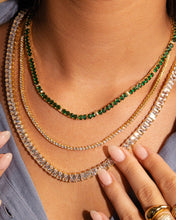 Load image into Gallery viewer, Mirabell Adjustable CZ Tennis Necklace
